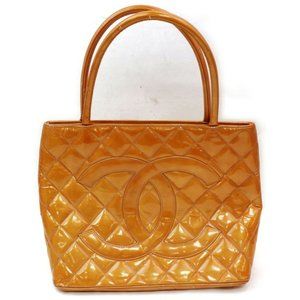 Chanel Hand Bag Oranges Leather